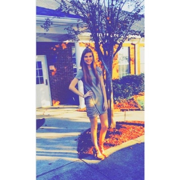 Tan zipper dress. - Picture 2 of 2